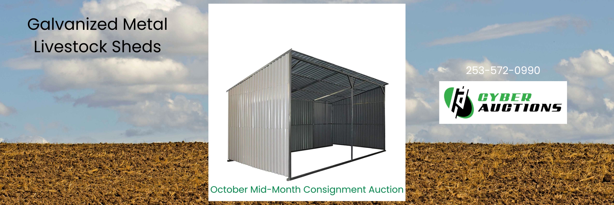 Galvanized Metal Livestock Shed